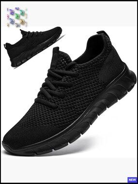 Lightweight Athletic Sneakers Slip On Comfortable Walking Running Gym Shoes